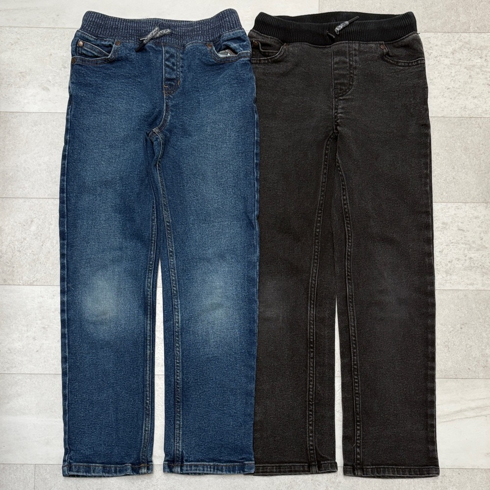 Lands End pull on jeans (8 SLIM)